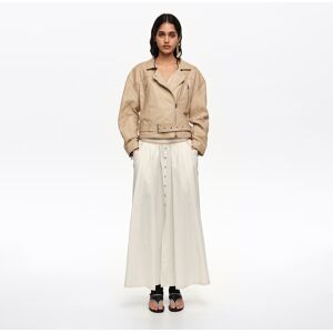 BIMBA Y LOLA Ivory A-line skirt with buttons IVORY BIMBA Y LOLA Ivory A-line skirt with buttons IVORY