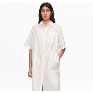 BIMBA Y LOLA White cotton embroidered shirt dress WHITE BIMBA Y LOLA White cotton embroidered shirt dress WHITE