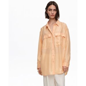 BIMBA Y LOLA Light orange silk oversize shirt ORANGE BIMBA Y LOLA Light orange silk oversize shirt ORANGE