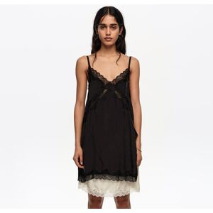 BIMBA Y LOLA Long washed black lingerie top WASHED BLACK BIMBA Y LOLA Long washed black lingerie top WASHED BLACK