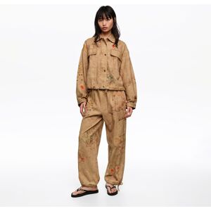 BIMBA Y LOLA Underwater cropped jacket with stitching and patches UNDERWATER GARDEN BIMBA Y LOLA Underwater cropped jacket with stitching and patches UNDERWATER GARDEN