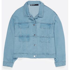 BIMBA Y LOLA Light blue fluid boxy denim jacket LIGHT DENIM BLUE BIMBA Y LOLA Light blue fluid boxy denim jacket LIGHT DENIM BLUE