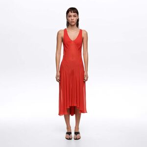BIMBA Y LOLA Red fluid cross-back dress RED BIMBA Y LOLA Red fluid cross-back dress RED