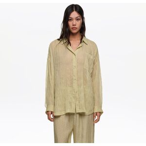 BIMBA Y LOLA Olive mini Dots pleated oversize shirt DOTS MINI OLIVE BIMBA Y LOLA Olive mini Dots pleated oversize shirt DOTS MINI OLIVE