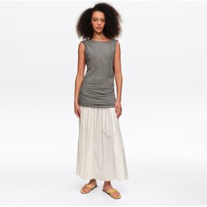 BIMBA Y LOLA Two-tone melange gray sleeveless dress GREY BIMBA Y LOLA Two-tone melange gray sleeveless dress GREY