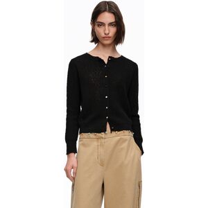 BIMBA Y LOLA Straight black cardigan with stones BLACK BIMBA Y LOLA Straight black cardigan with stones BLACK