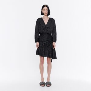 BIMBA Y LOLA Short black lurex dress BLACK M adult