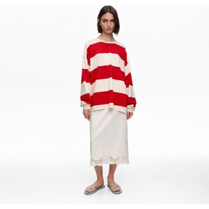 BIMBA Y LOLA Ivory cotton lace midi skirt IVORY BIMBA Y LOLA Ivory cotton lace midi skirt IVORY