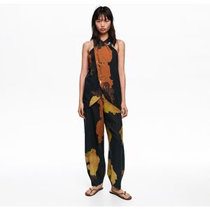 BIMBA Y LOLA Blot black linen baggy trousers BLOT XL BLACK BIMBA Y LOLA Blot black linen baggy trousers BLOT XL BLACK