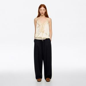 BIMBA Y LOLA Washed black fluid wide-leg trousers WASHED BLACK XS adult BIMBA Y LOLA Washed black fluid wide-leg trousers WASHED BLACK XS adult