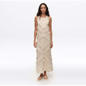 BIMBA Y LOLA Ivory halter neck dress with fringing IVORY L adult BIMBA Y LOLA Ivory halter neck dress with fringing IVORY L adult