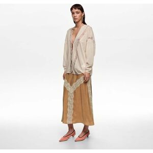 BIMBA Y LOLA Toffee lace A-line skirt TOFFEE 38 adult BIMBA Y LOLA Toffee lace A-line skirt TOFFEE 38 adult