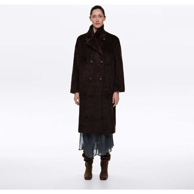 BIMBA Y LOLA Brown midi faux fur coat BROWN XS adult BIMBA Y LOLA Brown midi faux fur coat BROWN XS adult