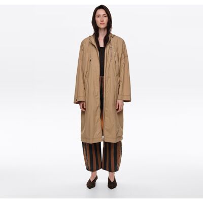 BIMBA Y LOLA Camel fluid A-line trench coat CAMEL L adult BIMBA Y LOLA Camel fluid A-line trench coat CAMEL L adult