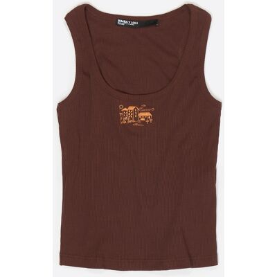 BIMBA Y LOLA Brown fitted top BROWN XS adult BIMBA Y LOLA Brown fitted top BROWN XS adult