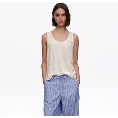 BIMBA Y LOLA Ivory washed linen vest top IVORY S adult BIMBA Y LOLA Ivory washed linen vest top IVORY S adult