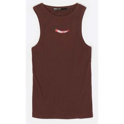 BIMBA Y LOLA Brown fitted top BROWN XS adult BIMBA Y LOLA Brown fitted top BROWN XS adult