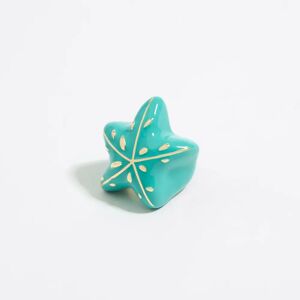 BIMBA Y LOLA Aquamarine starfish ring POOL BLUE 16 adult