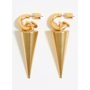 BIMBA Y LOLA Matte gold spikes hoop earrings GOLD UN adult