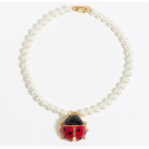 BIMBA Y LOLA Red ladybug pearl necklace RED UN adult