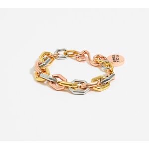 BIMBA Y LOLA Three-tone hexagonal chain bracelet MULTIGOLD UN adult