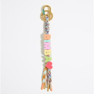 BIMBA Y LOLA Multicolor silicone letters key ring PASTEL PINK UN adult