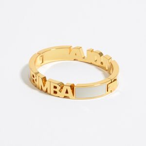 BIMBA Y LOLA Ivory enamel logo bracelet IVORY UN adult