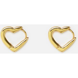 BIMBA Y LOLA Golden heart hoop earrings GOLD UN adult