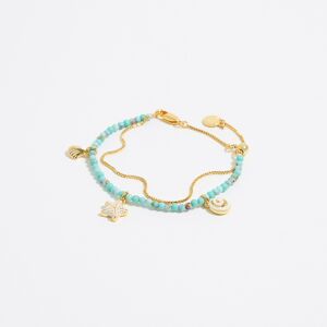 BIMBA Y LOLA Turquoise starfish double-layer bracelet TURQUOISE UN adult