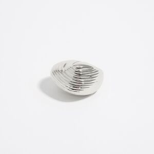 BIMBA Y LOLA Silver shell ring DARK SILVER 16 adult