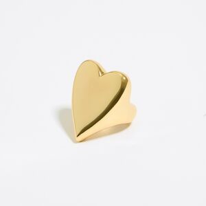 BIMBA Y LOLA Golden heart ring GOLD 16 adult