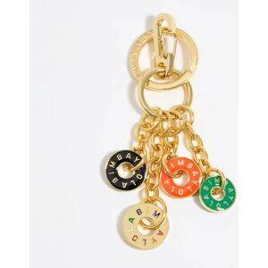 BIMBA Y LOLA Orange metal chains key ring ORANGE UN adult