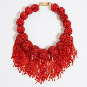 BIMBA Y LOLA Coral, beads and tassels necklace RED UN adult