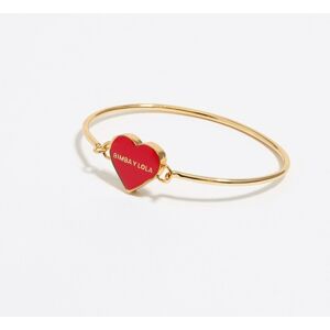 BIMBA Y LOLA Red heart rigid bracelet RED UN adult BIMBA Y LOLA Red heart rigid bracelet RED UN adult
