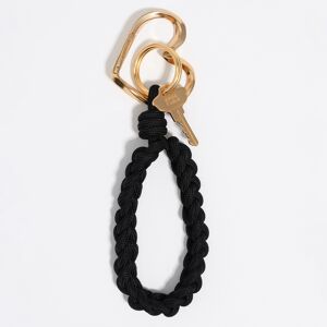 BIMBA Y LOLA Black plaited rope key ring BLACK UN adult BIMBA Y LOLA Black plaited rope key ring BLACK UN adult