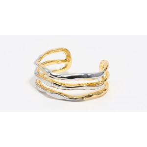 BIMBA Y LOLA Textured two-tone triple rigid bracelet MULTIGOLD UN adult BIMBA Y LOLA Textured two-tone triple rigid bracelet MULTIGOLD UN adult
