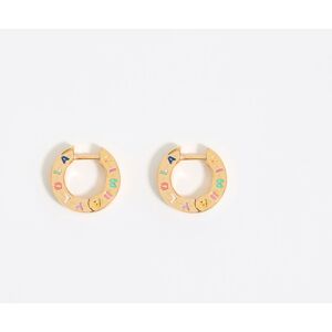 BIMBA Y LOLA Gold logo hoop earrings GOLD UN adult BIMBA Y LOLA Gold logo hoop earrings GOLD UN adult
