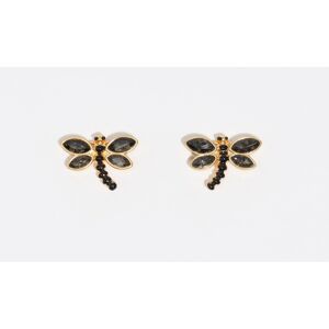 BIMBA Y LOLA Mini gold dragonfly earrings BLACK UN adult BIMBA Y LOLA Mini gold dragonfly earrings BLACK UN adult