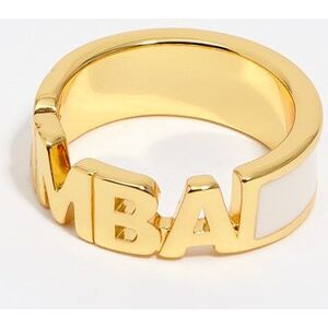 BIMBA Y LOLA Ivory logo ring GOLD 16 adult BIMBA Y LOLA Ivory logo ring GOLD 16 adult