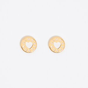BIMBA Y LOLA Ivory heart logo earrings IVORY UN adult BIMBA Y LOLA Ivory heart logo earrings IVORY UN adult