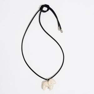 BIMBA Y LOLA Ivory resin ram cord necklace WHITE UN adult BIMBA Y LOLA Ivory resin ram cord necklace WHITE UN adult