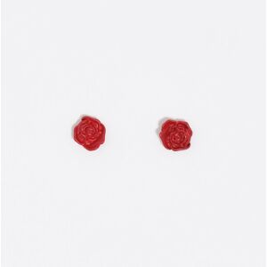 BIMBA Y LOLA Mini rose red earrings DARK RED UN adult BIMBA Y LOLA Mini rose red earrings DARK RED UN adult