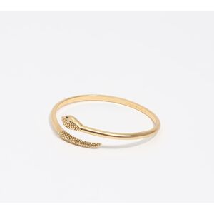 BIMBA Y LOLA Aged gold rigid textured snake bracelet GOLD UN adult BIMBA Y LOLA Aged gold rigid textured snake bracelet GOLD UN adult