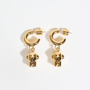 BIMBA Y LOLA Gold dog hoop earrings GOLD UN adult BIMBA Y LOLA Gold dog hoop earrings GOLD UN adult