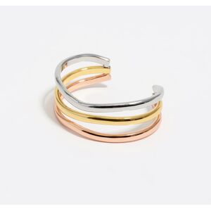 BIMBA Y LOLA Three-tone bands rigid bracelet MULTIGOLD UN adult BIMBA Y LOLA Three-tone bands rigid bracelet MULTIGOLD UN adult