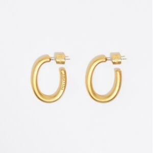 BIMBA Y LOLA Matte golden hoop earrings GOLD UN adult BIMBA Y LOLA Matte golden hoop earrings GOLD UN adult