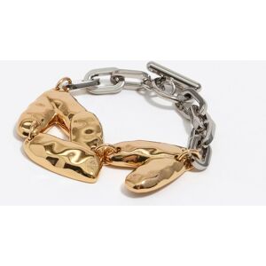 BIMBA Y LOLA Two-tone textured hearts bracelet MULTIGOLD UN adult BIMBA Y LOLA Two-tone textured hearts bracelet MULTIGOLD UN adult