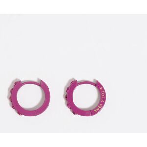 BIMBA Y LOLA Fuchsia crystals hoop earrings LILAC UN adult BIMBA Y LOLA Fuchsia crystals hoop earrings LILAC UN adult