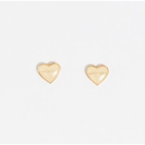 BIMBA Y LOLA Ivory and gold heart earrings IVORY UN adult BIMBA Y LOLA Ivory and gold heart earrings IVORY UN adult