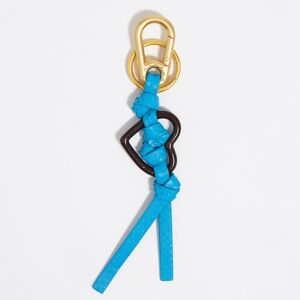 BIMBA Y LOLA Blue leather heart key ring BLUE UN adult BIMBA Y LOLA Blue leather heart key ring BLUE UN adult